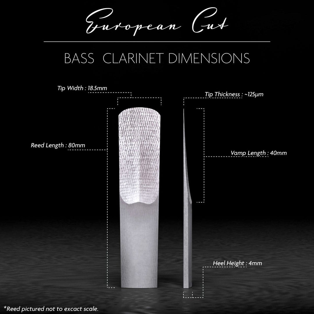 Bass Clarinet European Cut - Légère Reeds - BCES4.00 - 827778291603