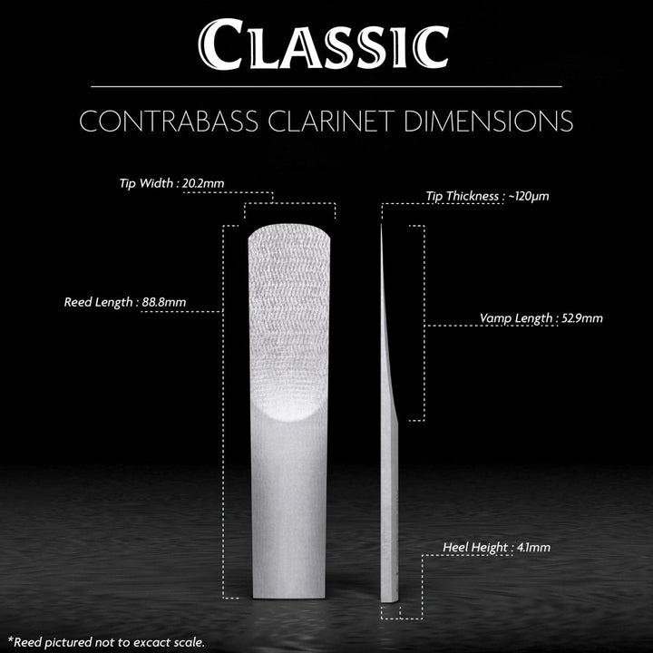 Contrabass Clarinet Classic - Légère Reeds - BBCB3.50 - 827778181409